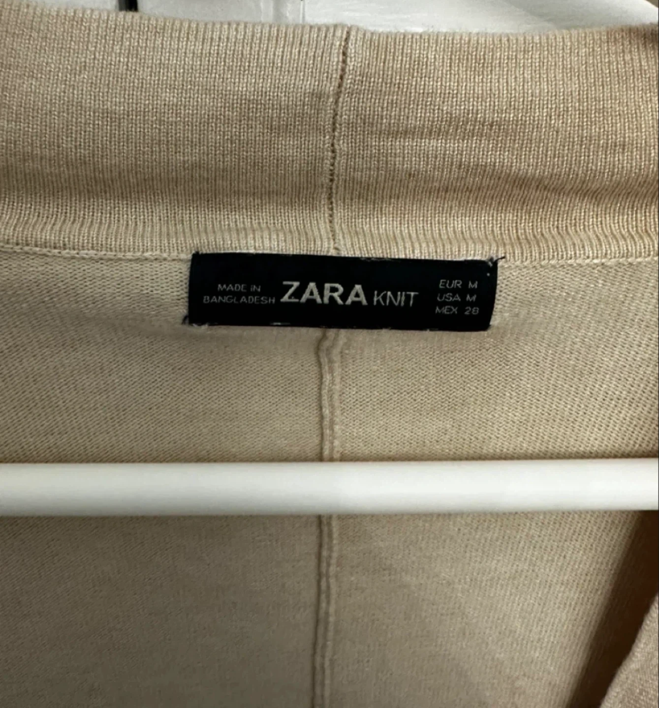 ZARA Knit Beige Cardigan - photo 2