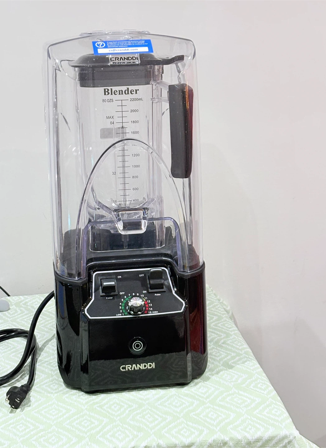 New CRANDDI(K90) Commercial Blender - photo 2