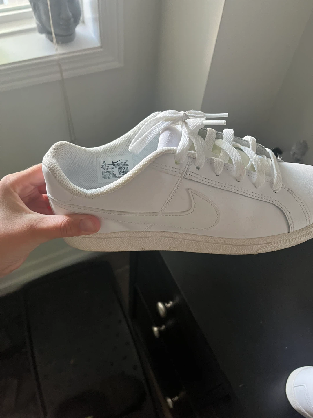 Nike White Leather Sneakers - photo 4