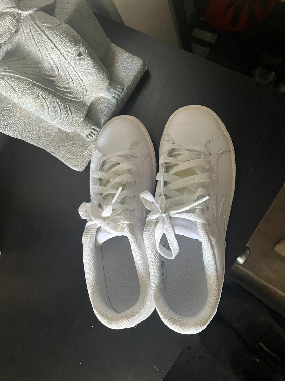 Nike White Leather Sneakers - photo 2