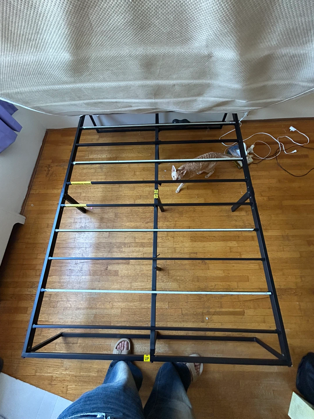 metal full bed frame