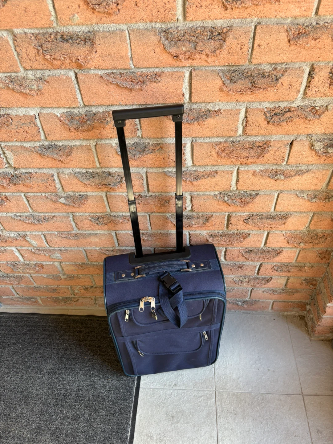 Navy Blue Rolling Suitcase - photo 2