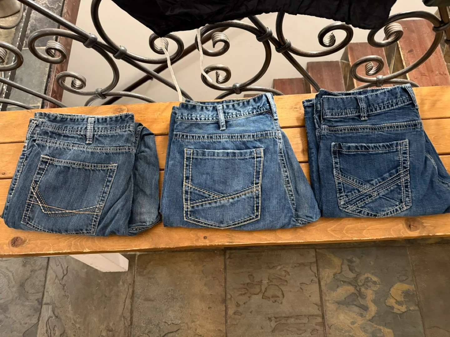 WAREHOUSE ONE Relaxed Straight Jeans 34/32