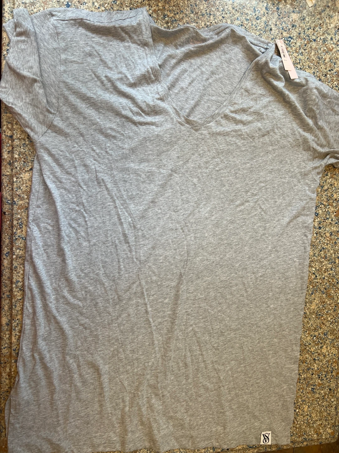 Victoria's Secret Grey V-Neck T-Shirt