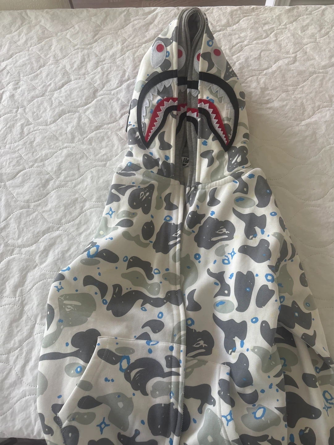 BAPE Shark Camo Full Zip Hoodie - photo 3