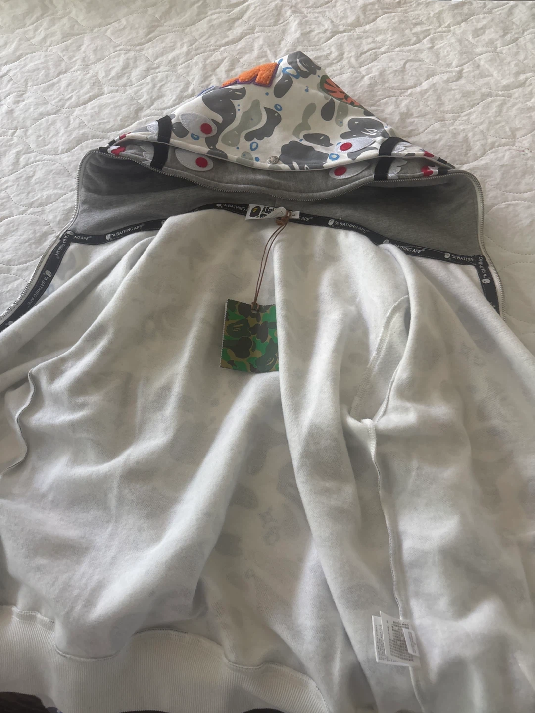 BAPE Shark Camo Full Zip Hoodie - photo 4