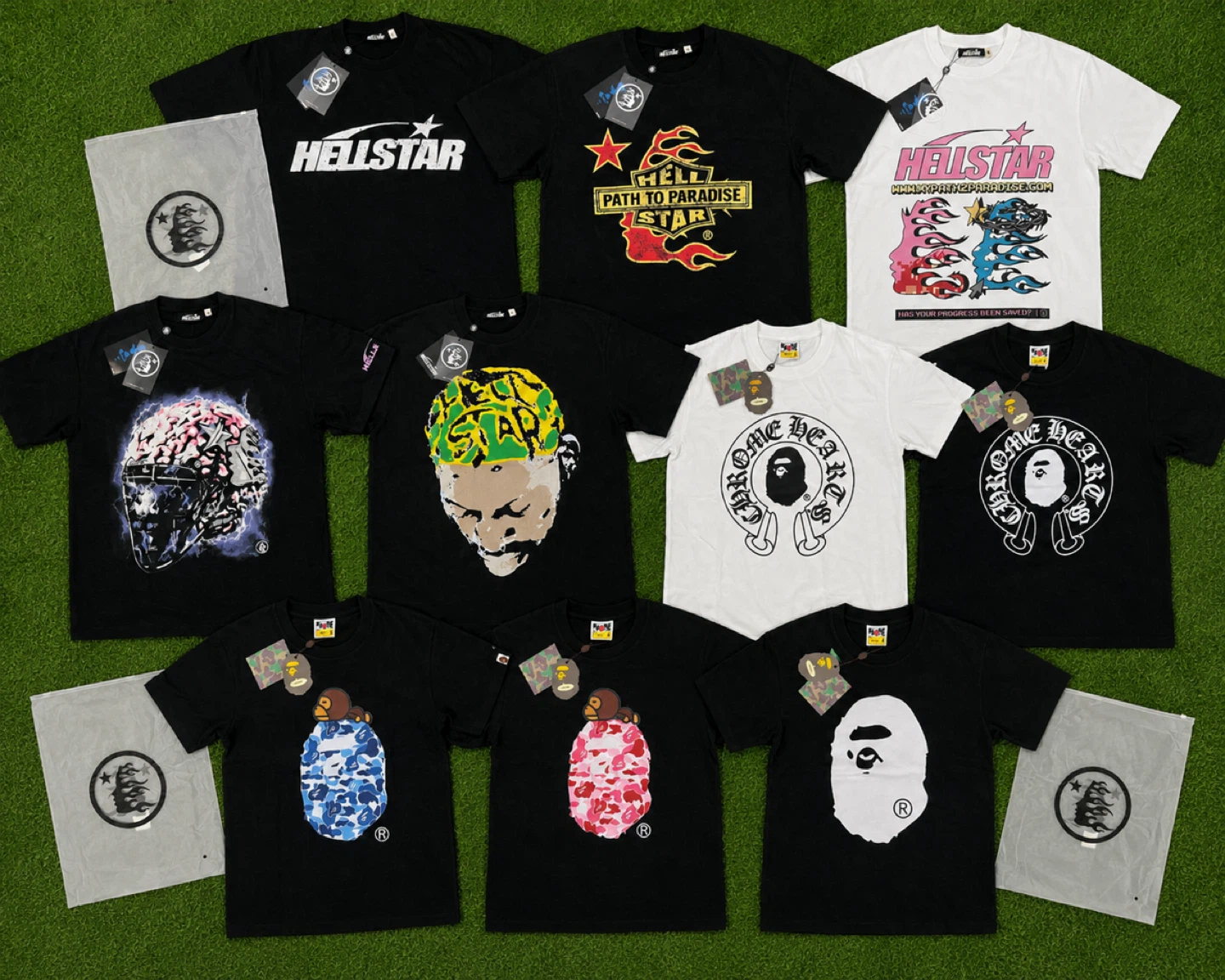 🦍 BAPE and Hellstar Shirts 🔥