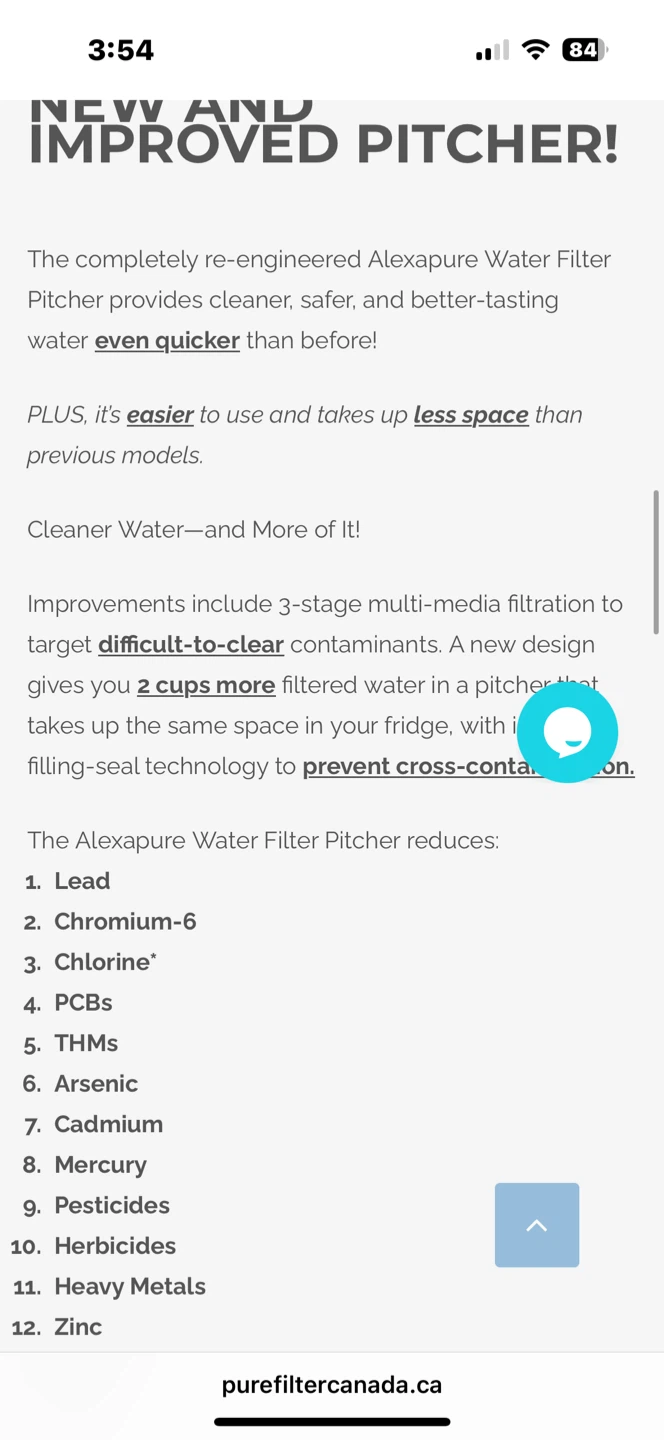 Alexapure Water Filter Pitcher with 2 Filters - photo 4