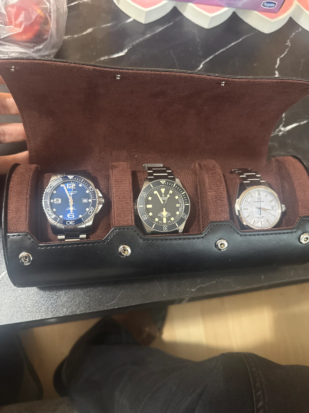 Faux Leather Watch Case - Premium Quality