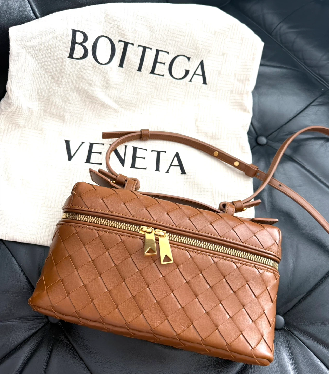Bottega Veneta Bang Bang Vanity Case - Amber Color - photo 2