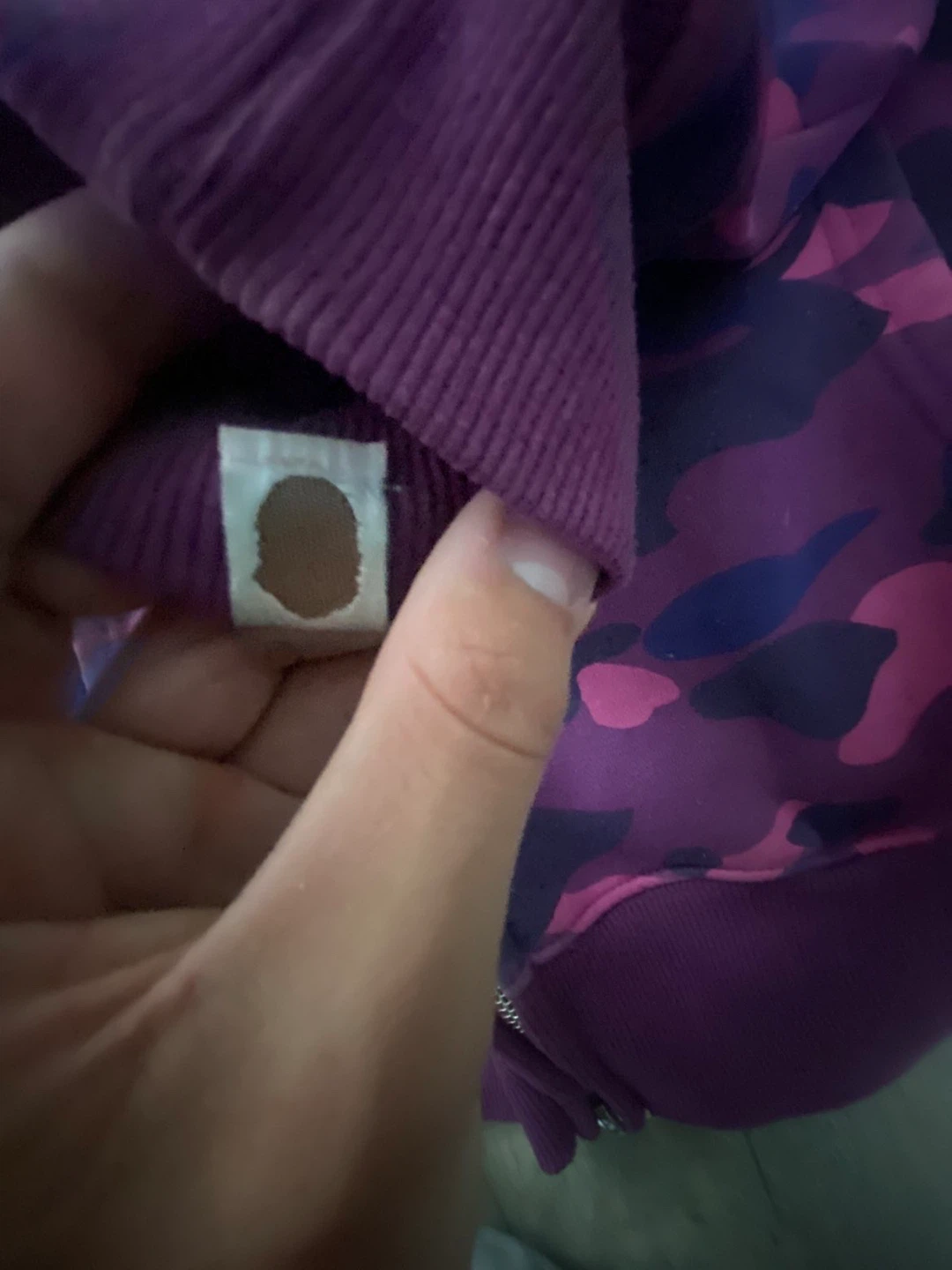 A Bathing Ape Purple Camo Full Zip Hoodie XXL - photo 4