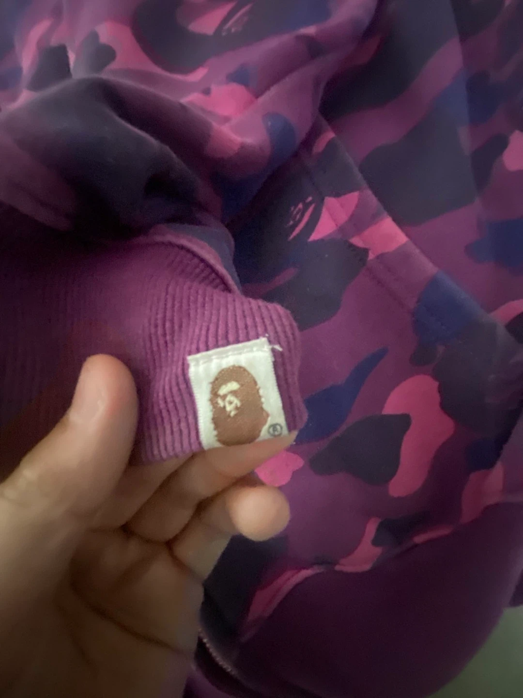 A Bathing Ape Purple Camo Full Zip Hoodie XXL - photo 3