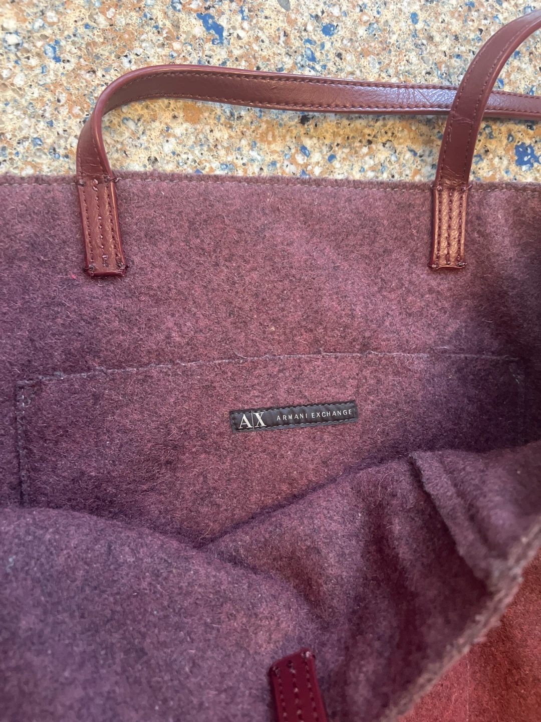 Armani Exchange Felt Tote Bag - photo 3