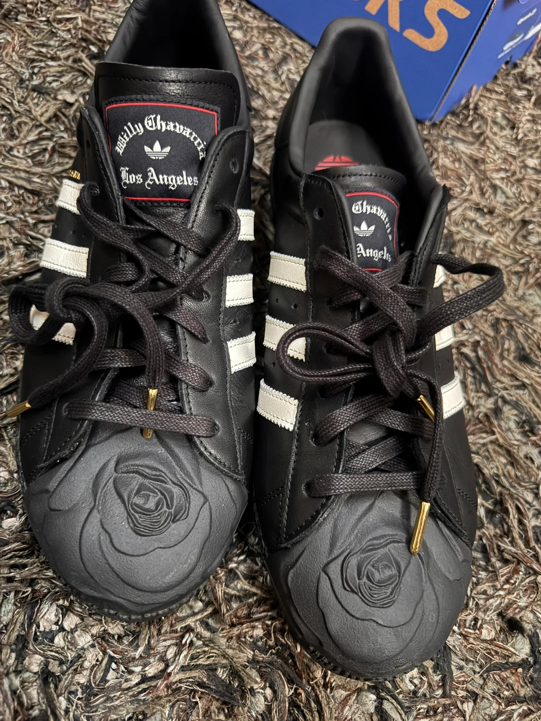 Adidas x Willy Chavarria Superstar Black Rose Sneakers - photo 3