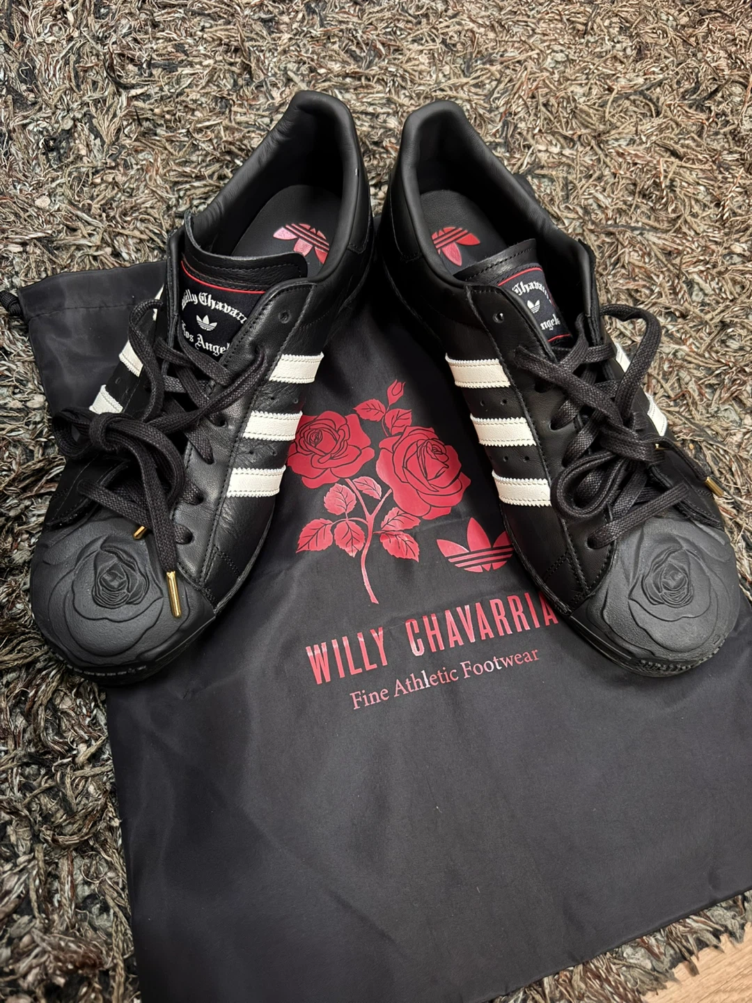 Adidas x Willy Chavarria Superstar Black Rose Sneakers - photo 4