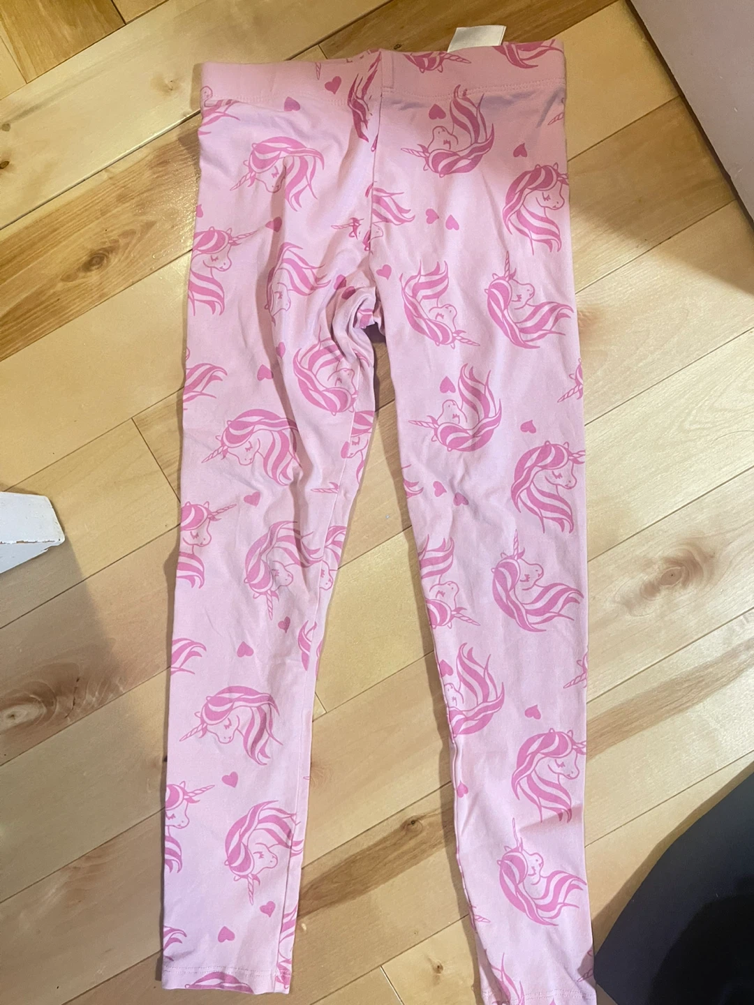 Kids Pink Unicorn Leggings