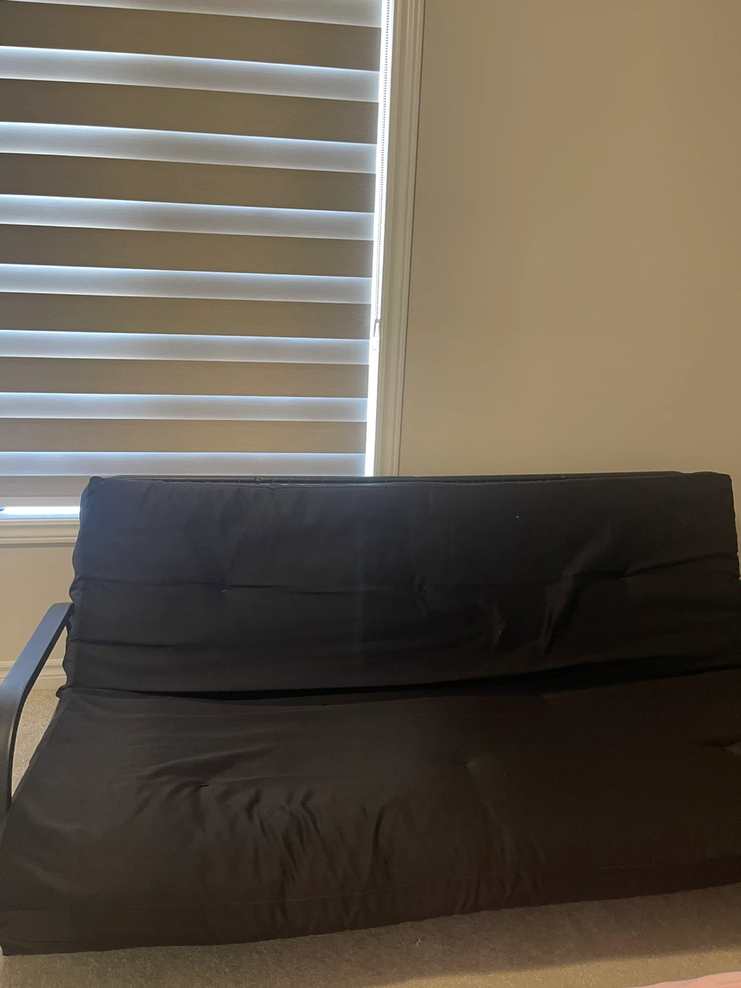 Black metal frame Futon - photo 2