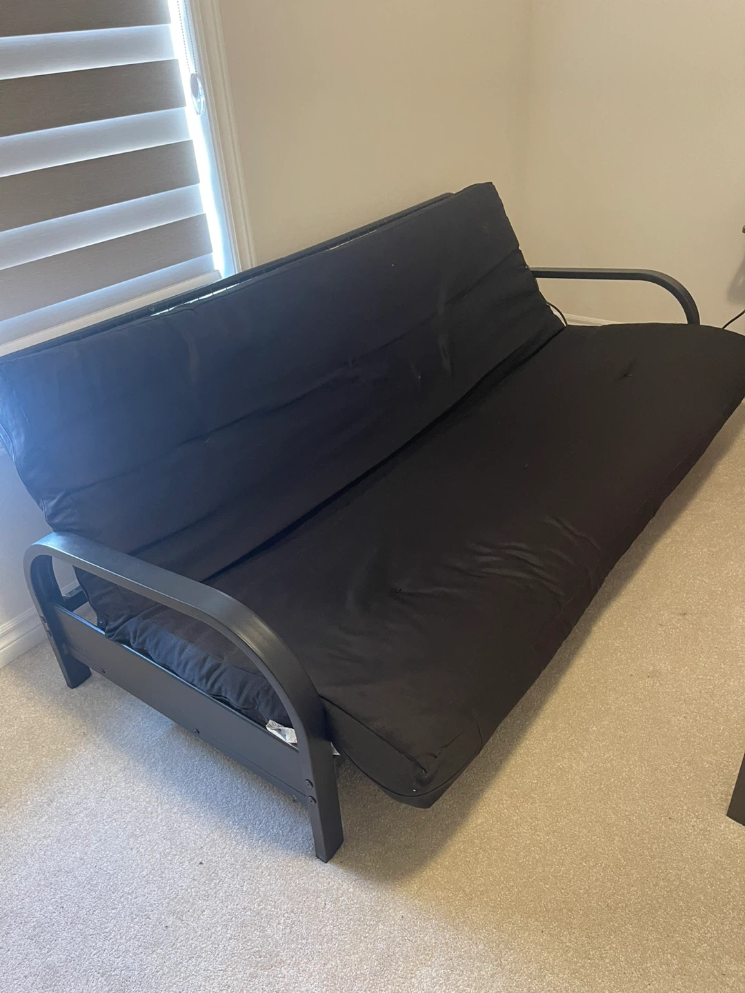 Black metal frame Futon - photo 3