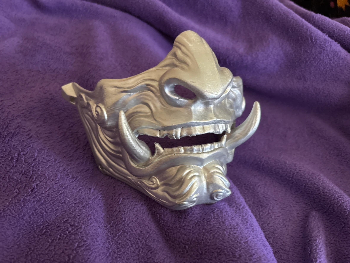 Silver Oni Mask