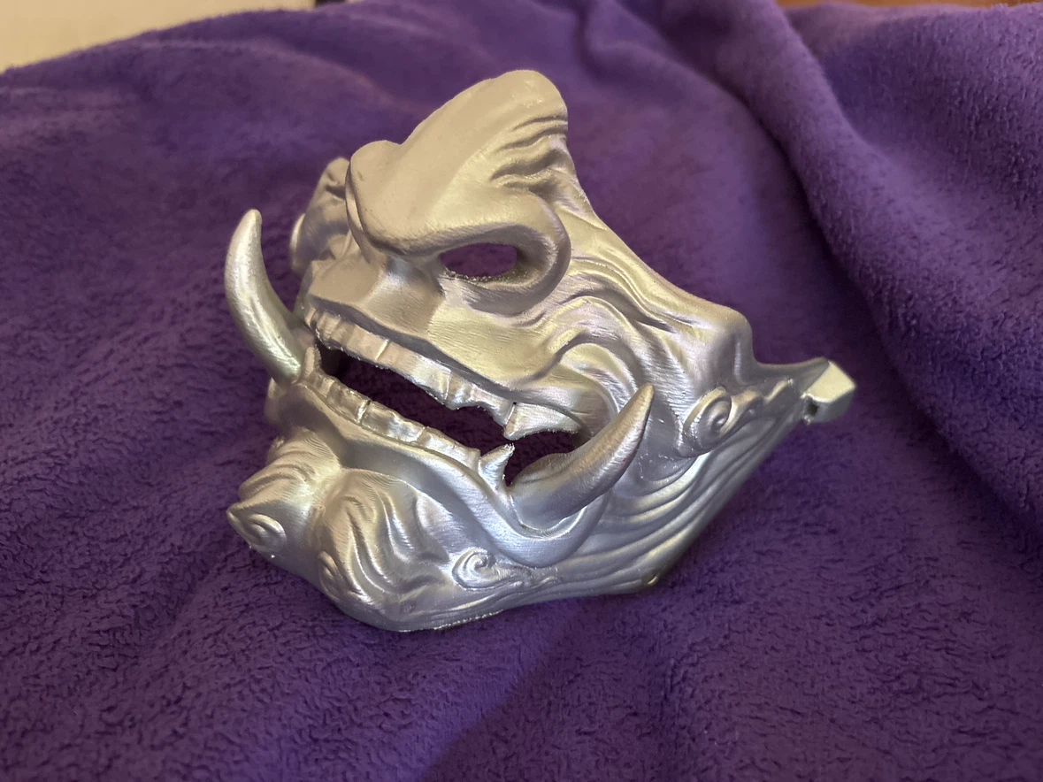 Silver Oni Mask - photo 2