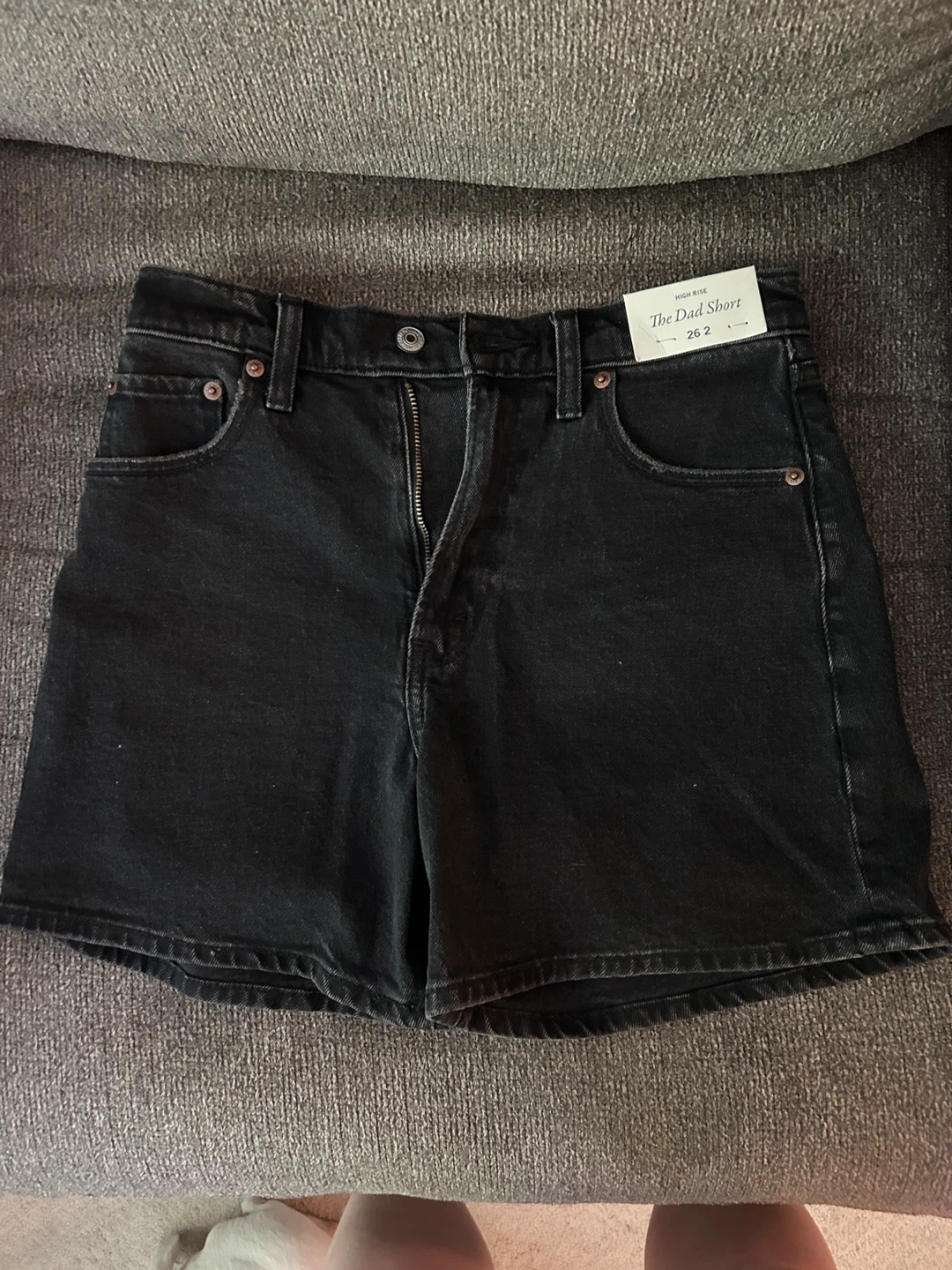 Abercrombie & Fitch The Dad Short - Black - Size 26