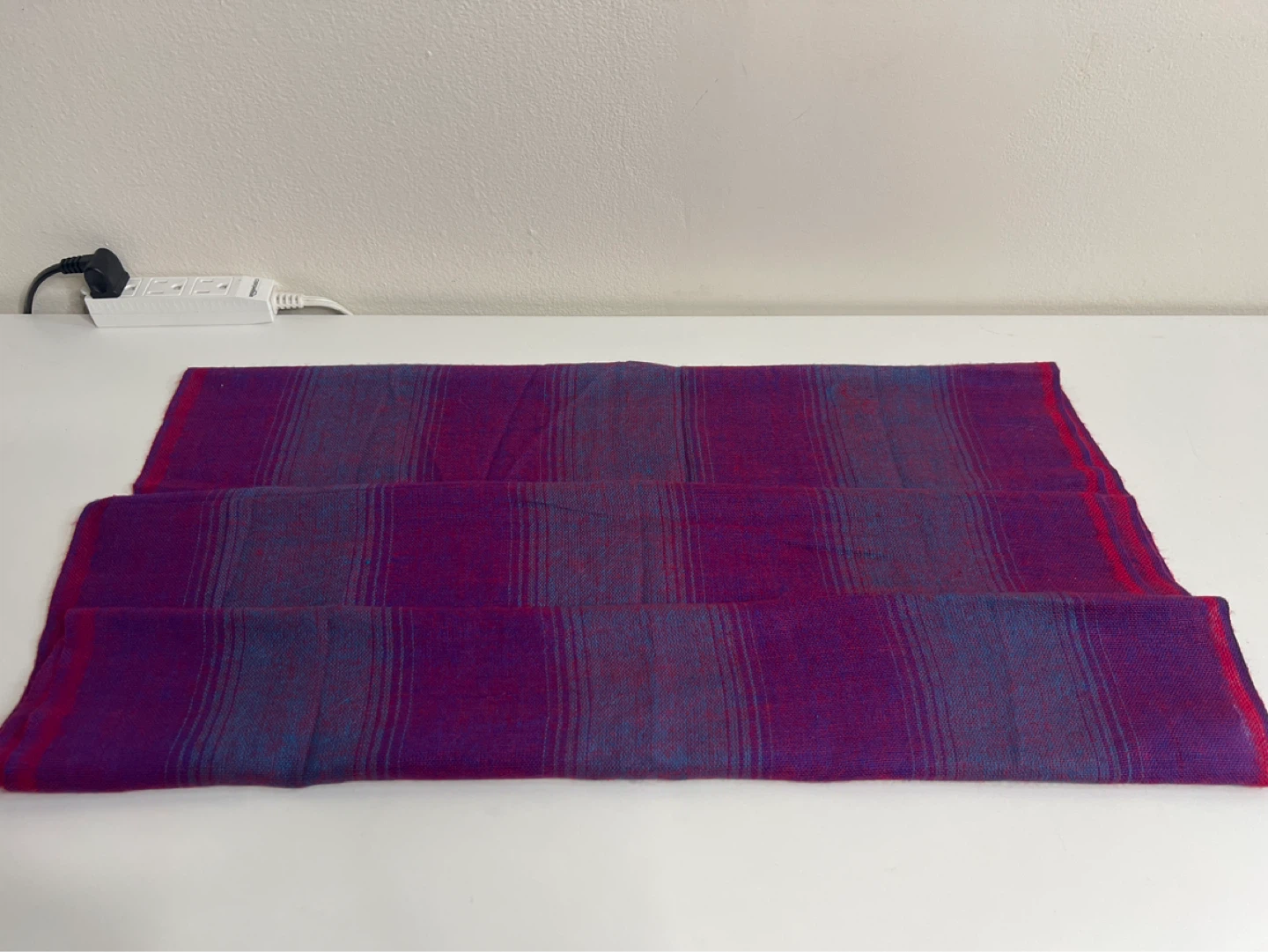 Purple and Blue Striped Infinity Scarf - photo 2