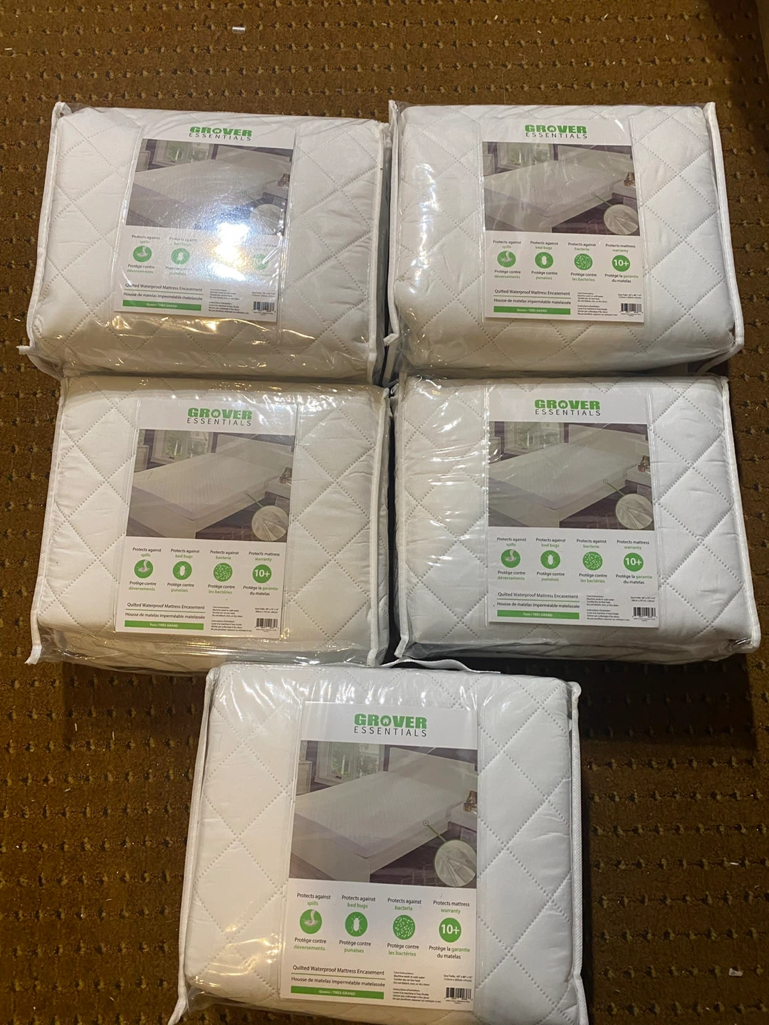 Grover Essentials Quilted Waterproof Mattress Encasement