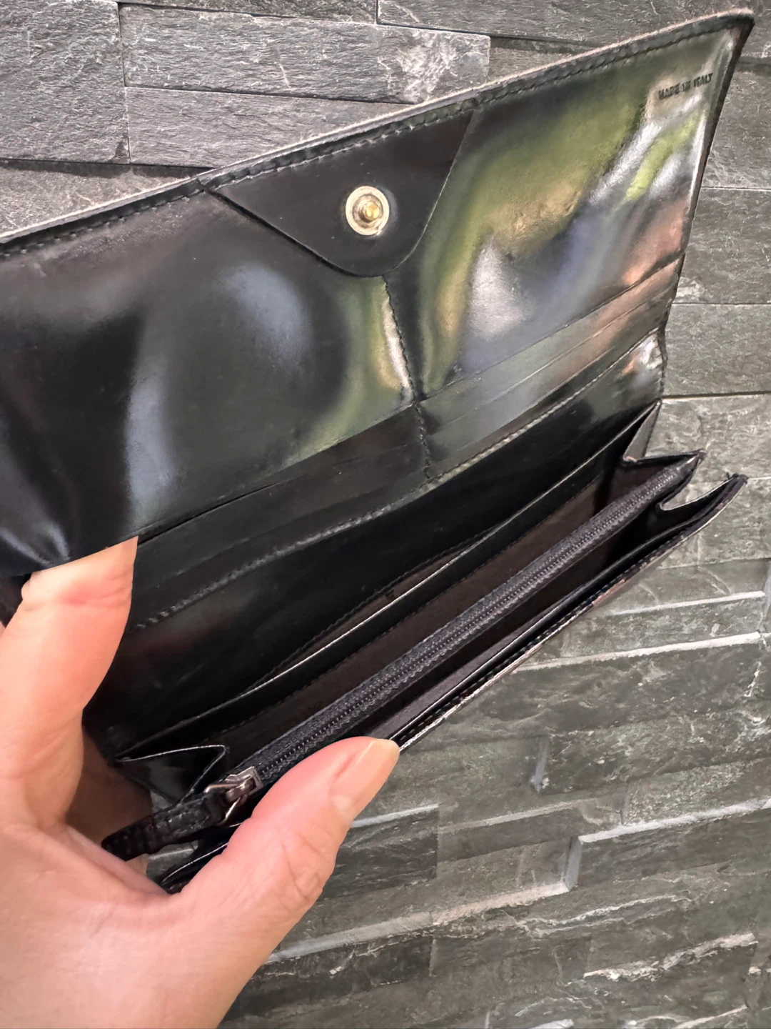 Fendi Black Zucca Pattern Wallet - photo 3
