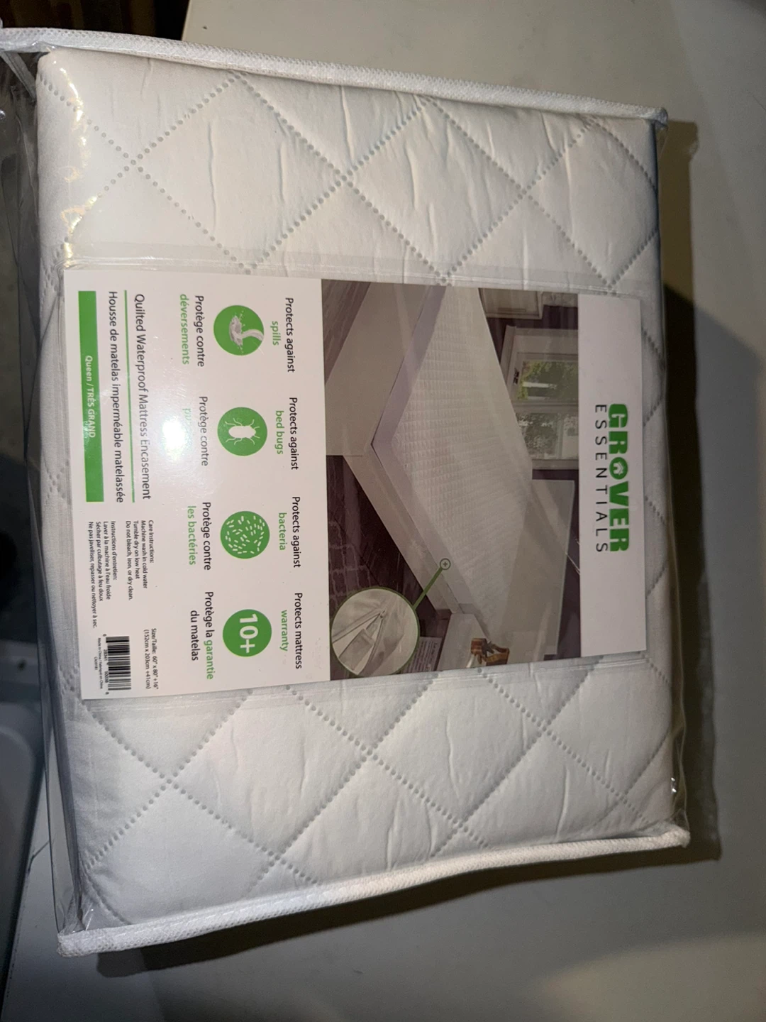 Grover Essentials Quilted Waterproof Mattress Protector Queen - photo 4