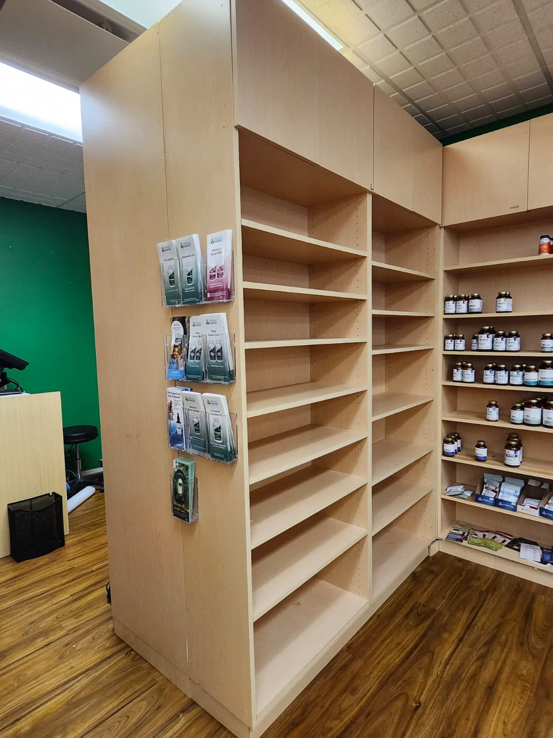 Empty Shelving Unit and Display Rack