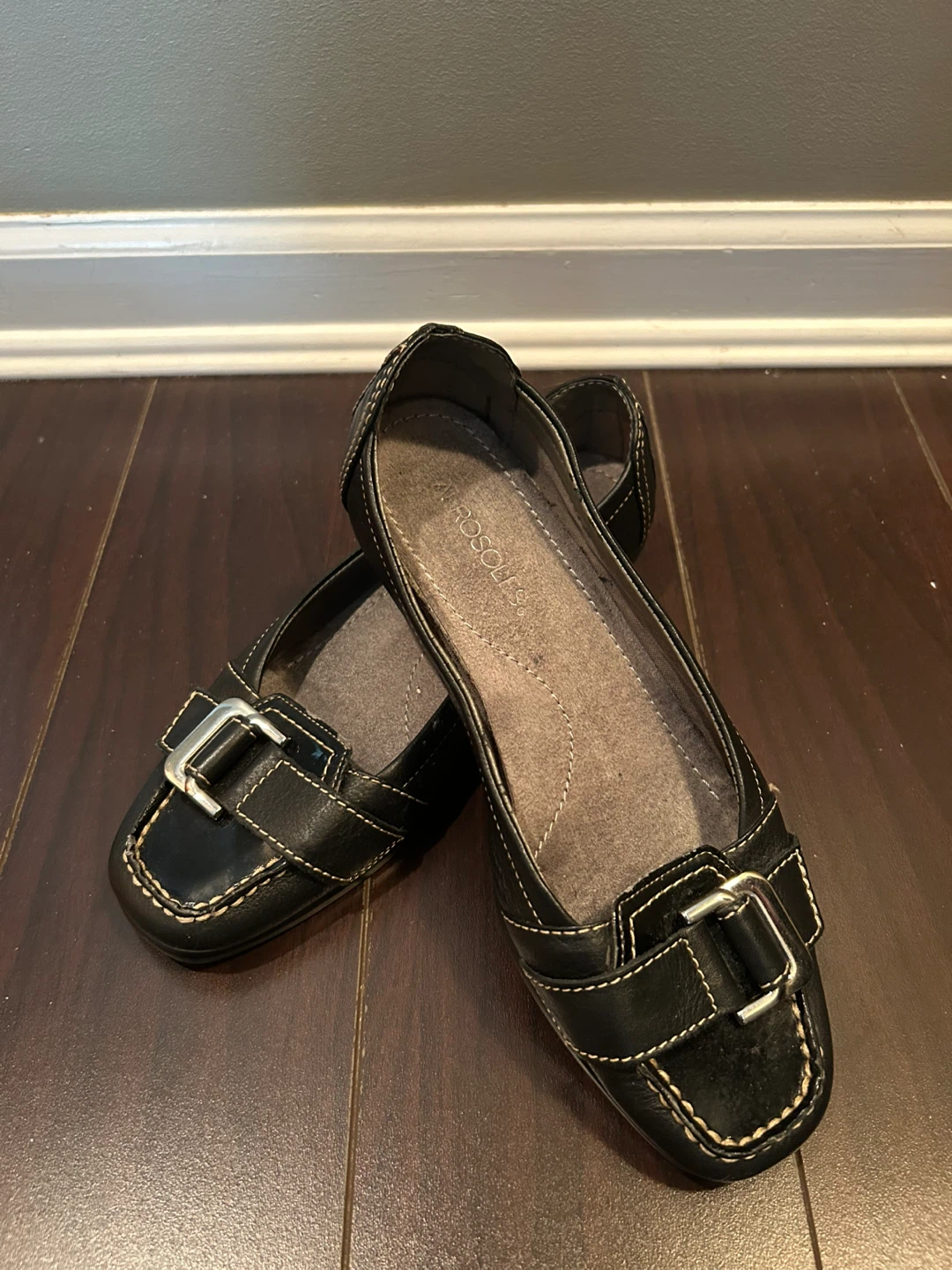 Aerosoles Black Loafers 7.5