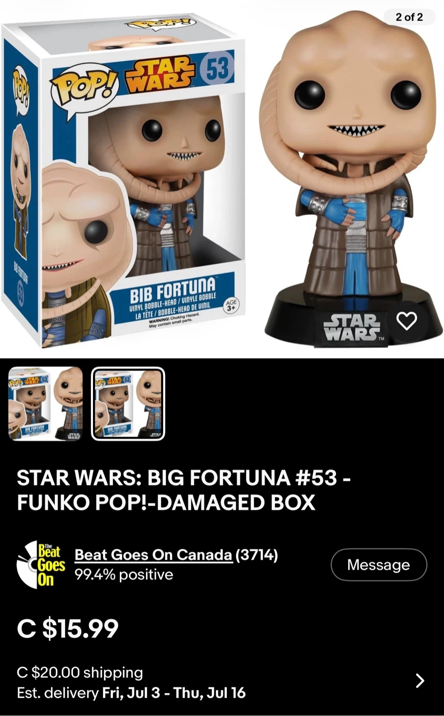 Funko Pop! Star Wars Vinyl Bobble-Heads - photo 3