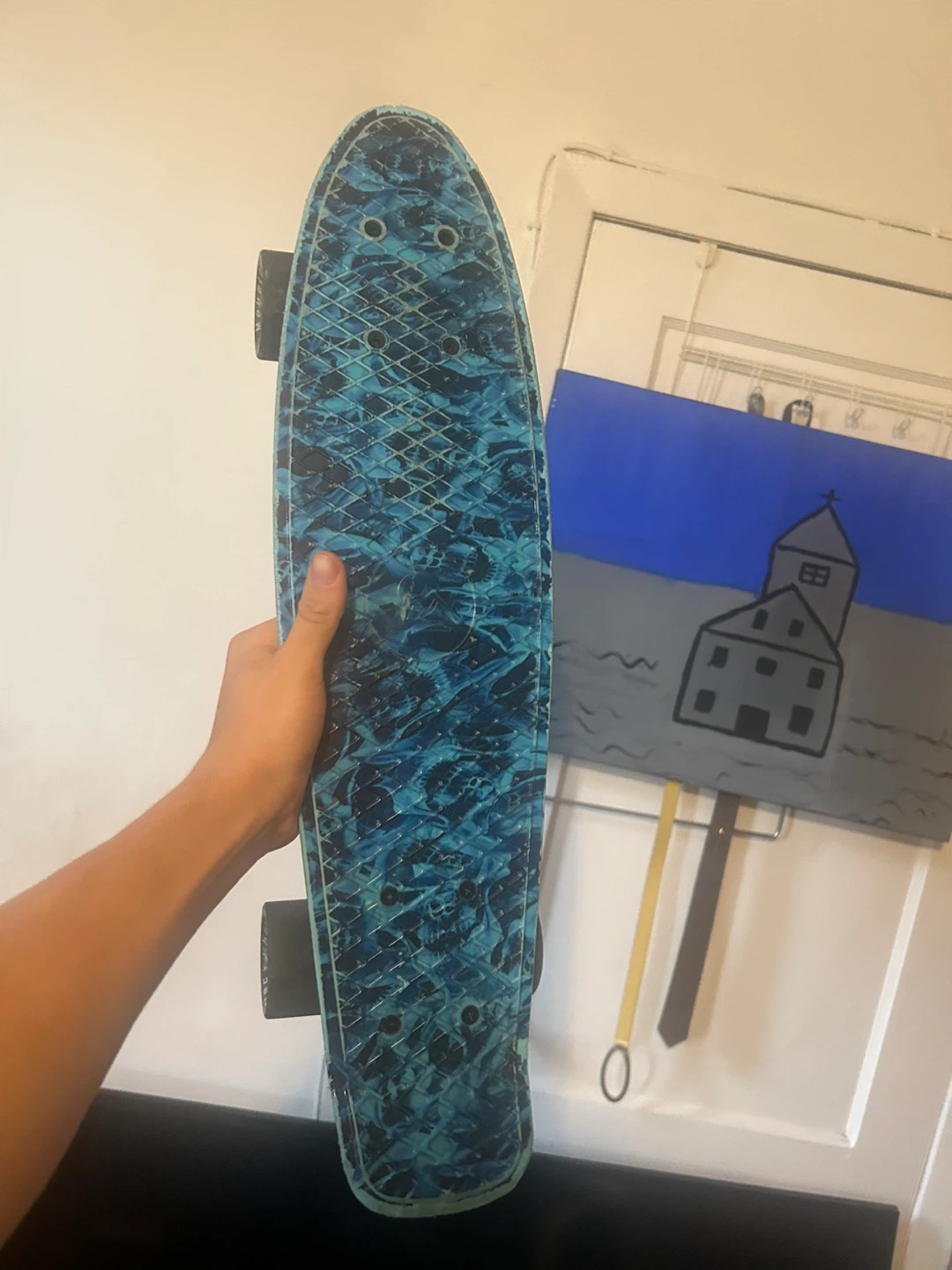 Blue Skateboard it is small. Like a one foot board - photo 2