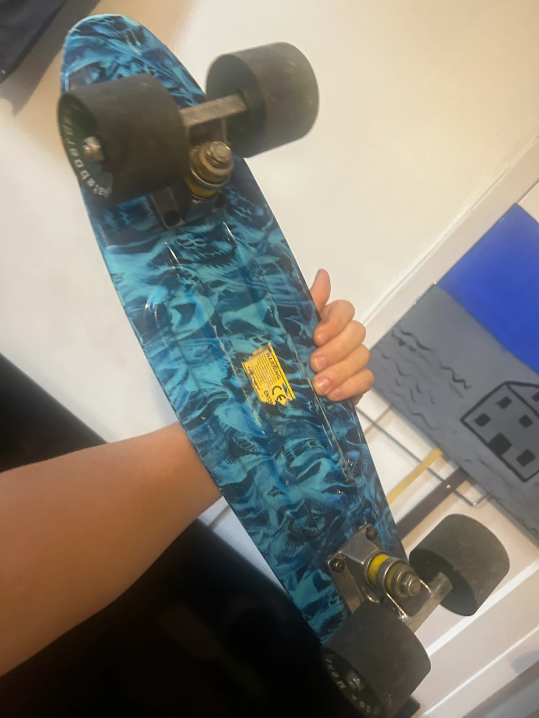 Blue Skateboard it is small. Like a one foot board - photo 3