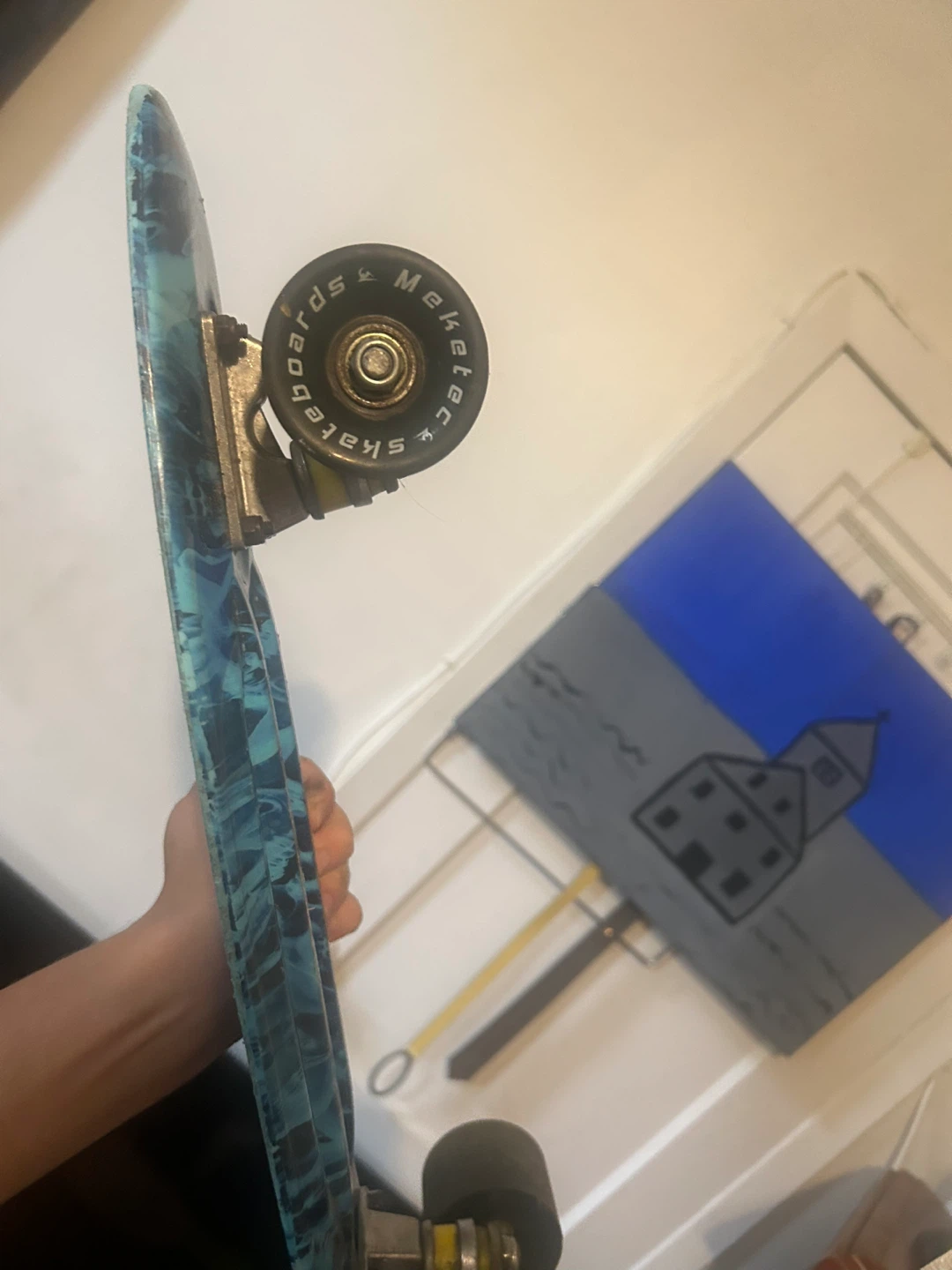 Blue Skateboard it is small. Like a one foot board - photo 4