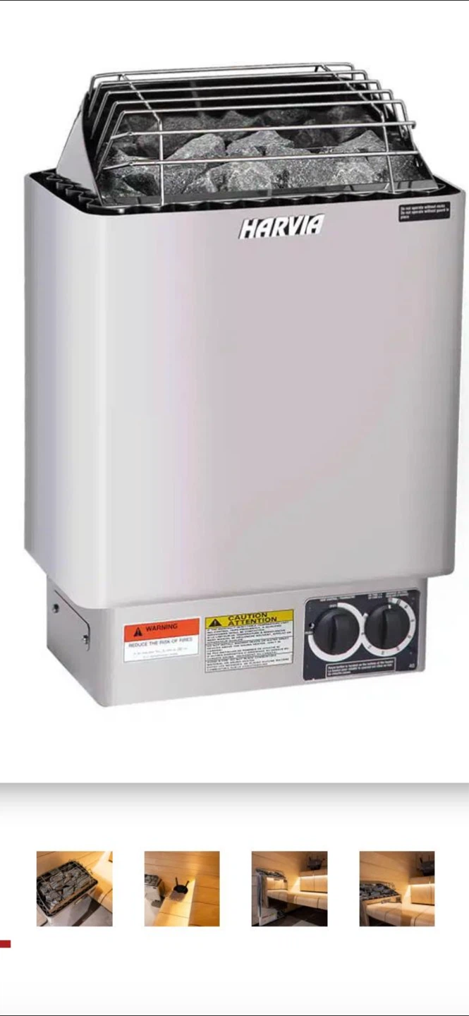 Harvia KIP 8 kW Electric Sauna Heater (Built-in Controls) - photo 2