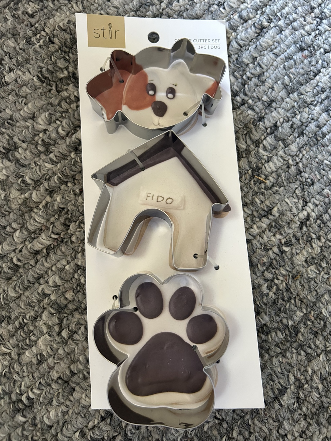 Stir Cookie Cutter Set - Dog, House, Paw Print