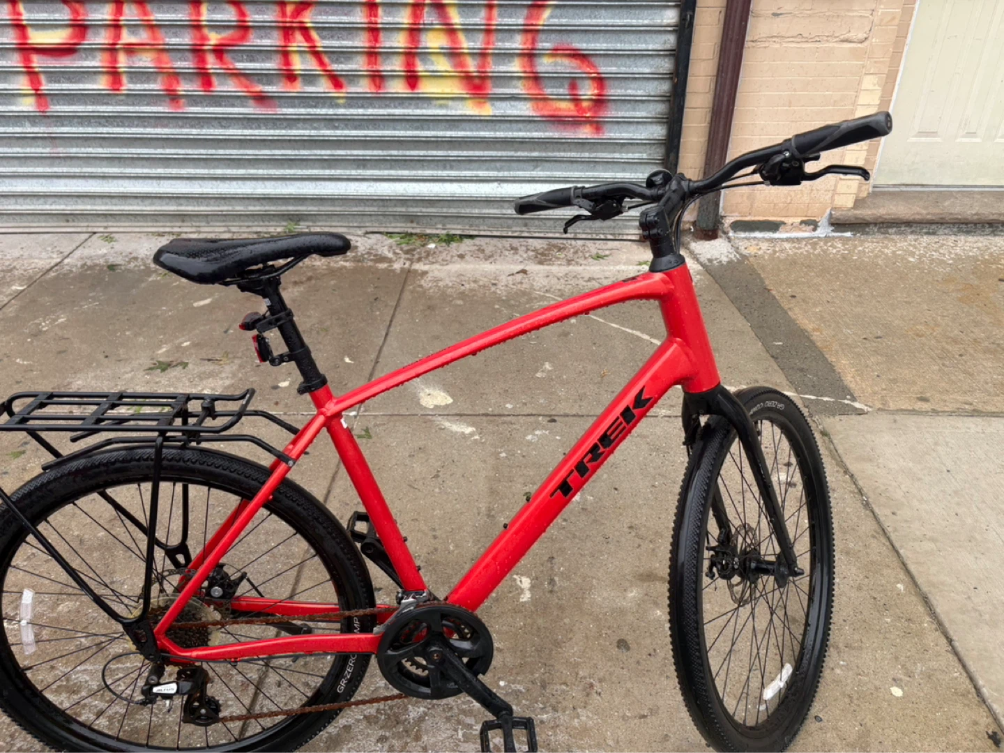 Trek Red Hybrid Bike with Rack - photo 4