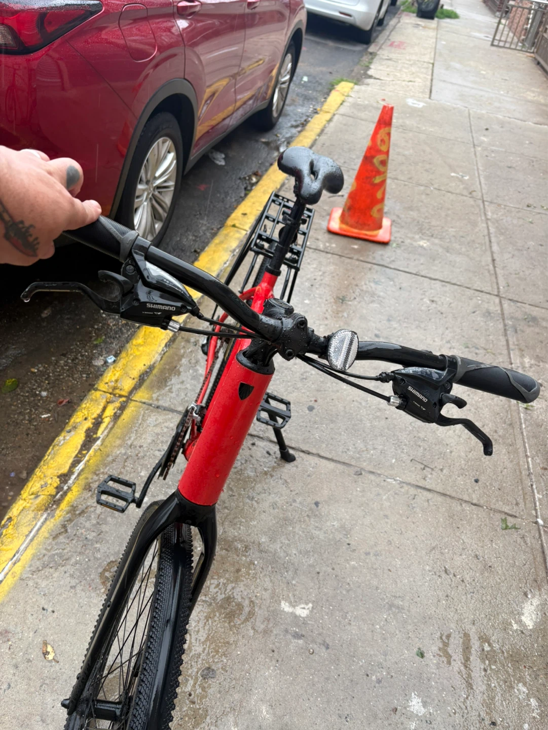 Trek Red Hybrid Bike with Rack - photo 2