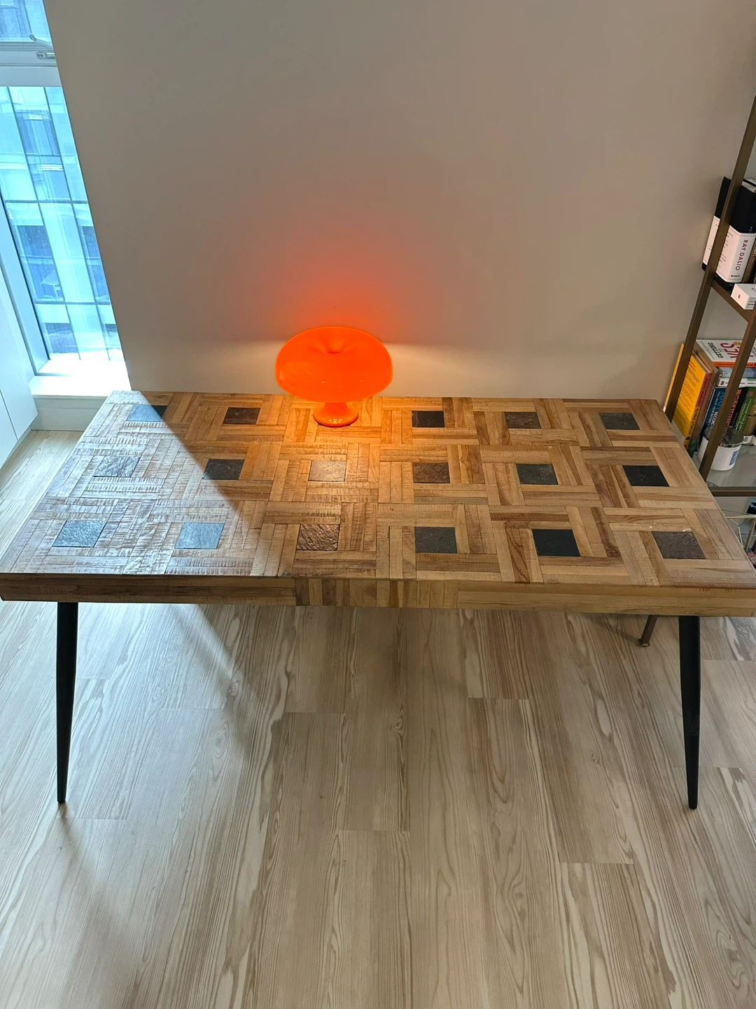 Wood and Stone Inlay Dining Table - photo 3