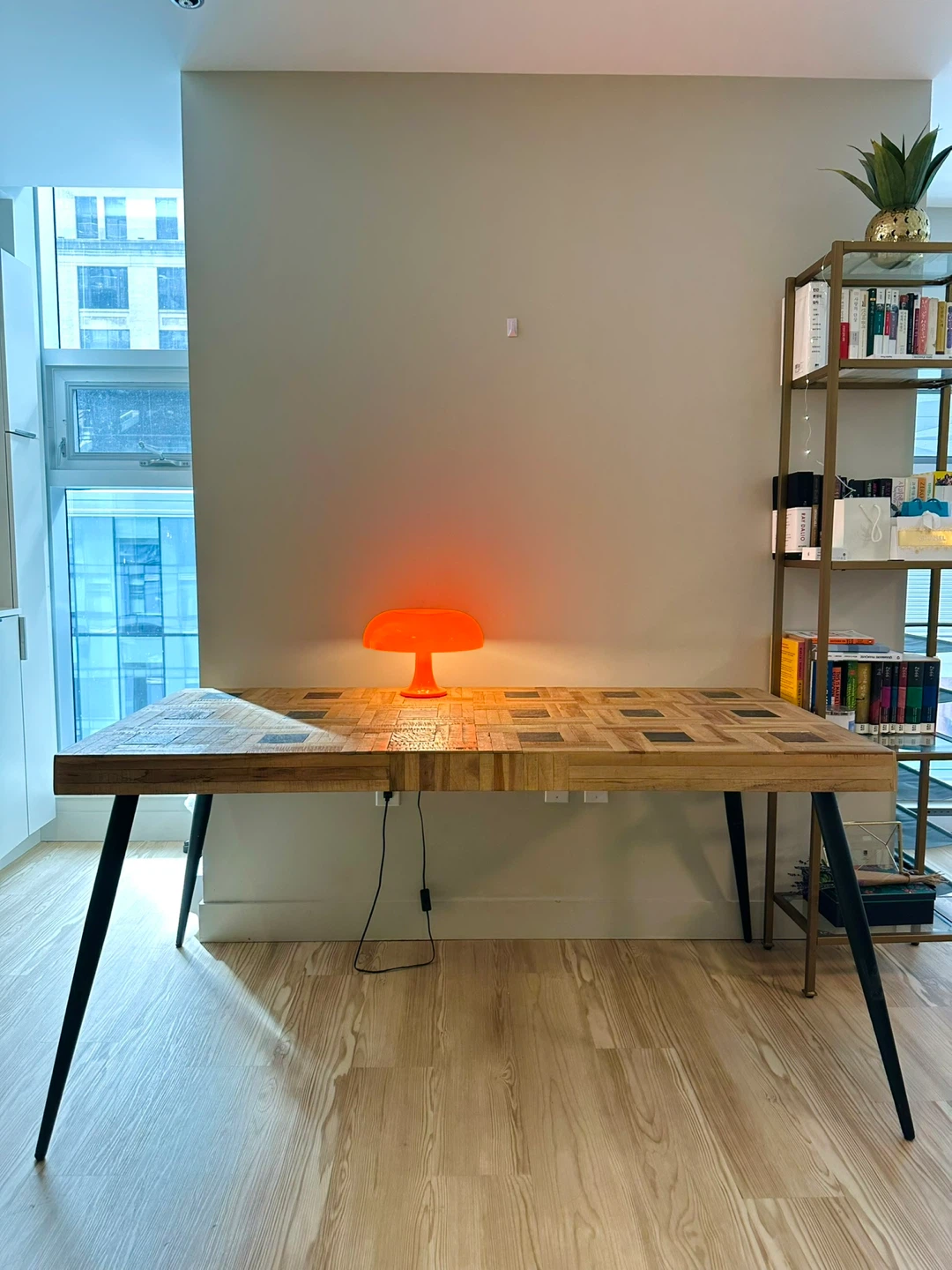 Wood and Stone Inlay Dining Table - photo 4