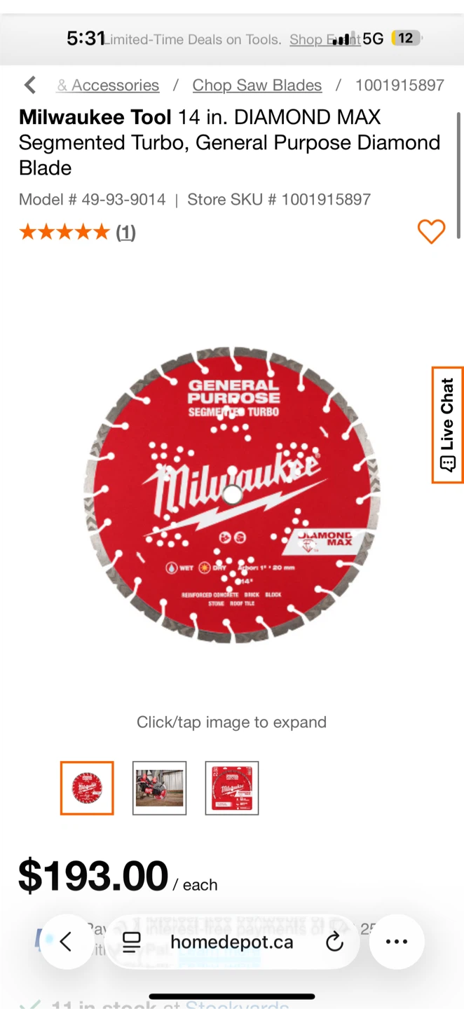 Milwaukee 14 Inch Diamond Blades - photo 4