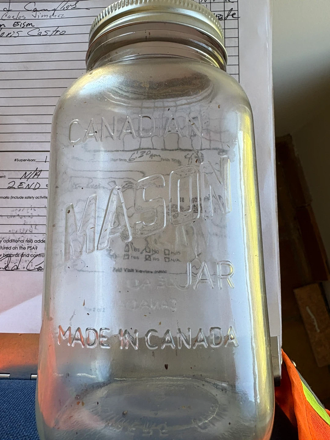 vintage glass container - photo 2