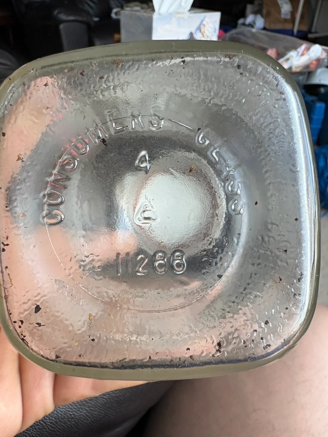 vintage glass container - photo 3