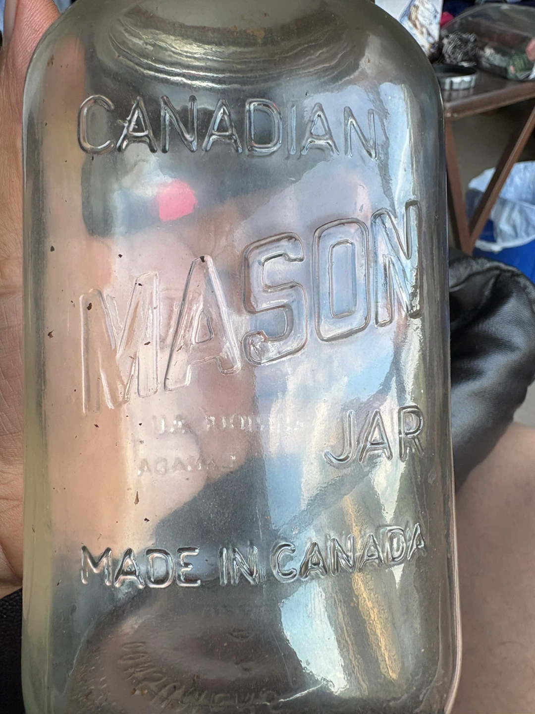 vintage glass container