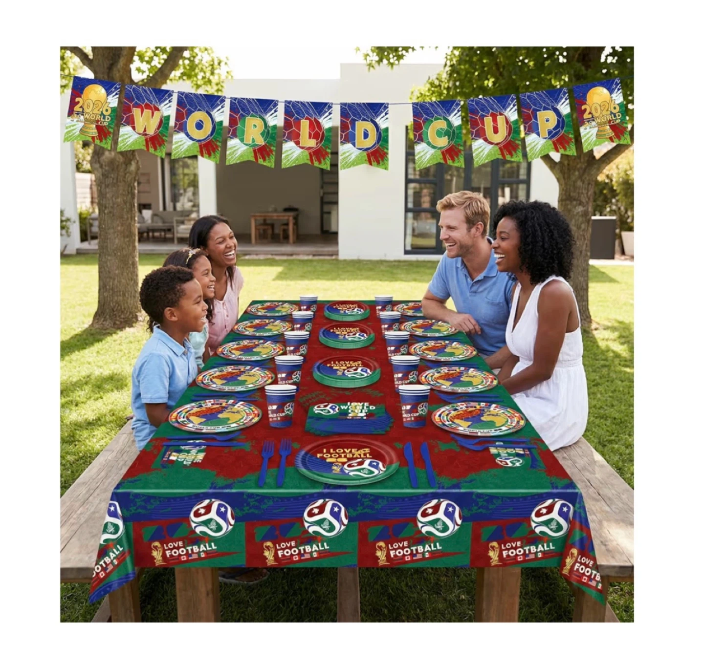 Brand new 142Pcs World Cup Party Supplies Pack for 20 Guests - photo 5