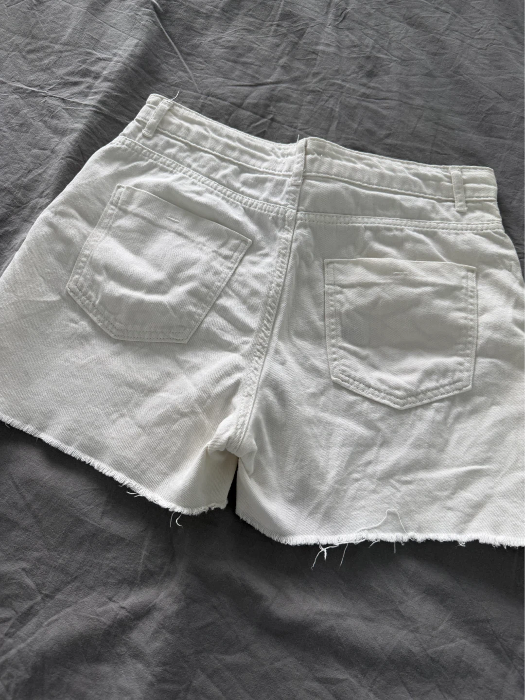 Free White Denim Cutoff Shorts - photo 2