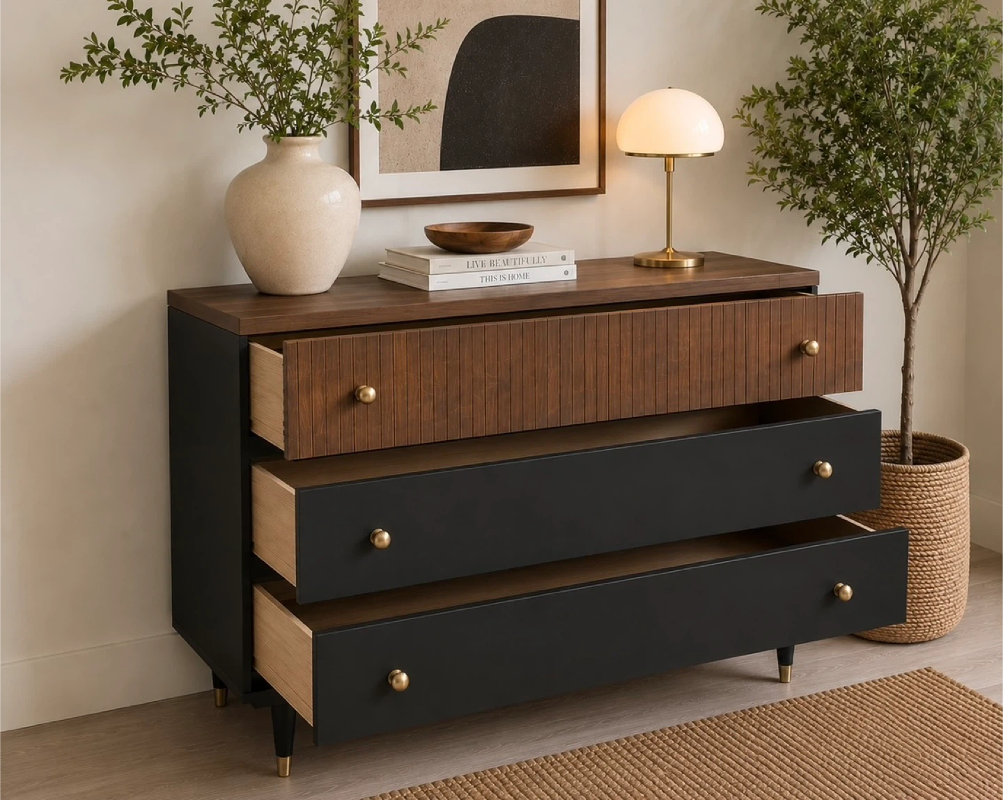 ✨Gibbard Mahogany Dresser/Fluted Detail✨ - photo 3