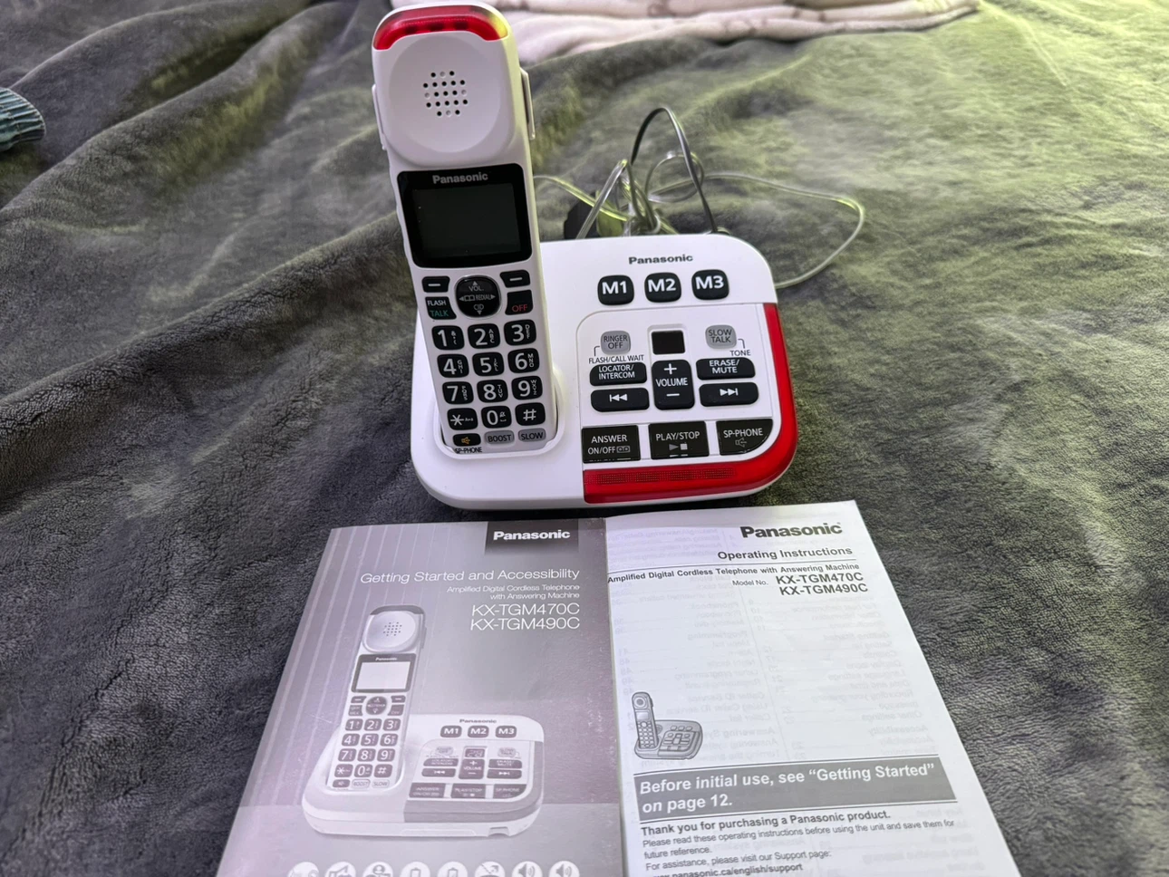 Panasonic Amplified Digital Cordless Telephone KX-TGM470C - photo 4