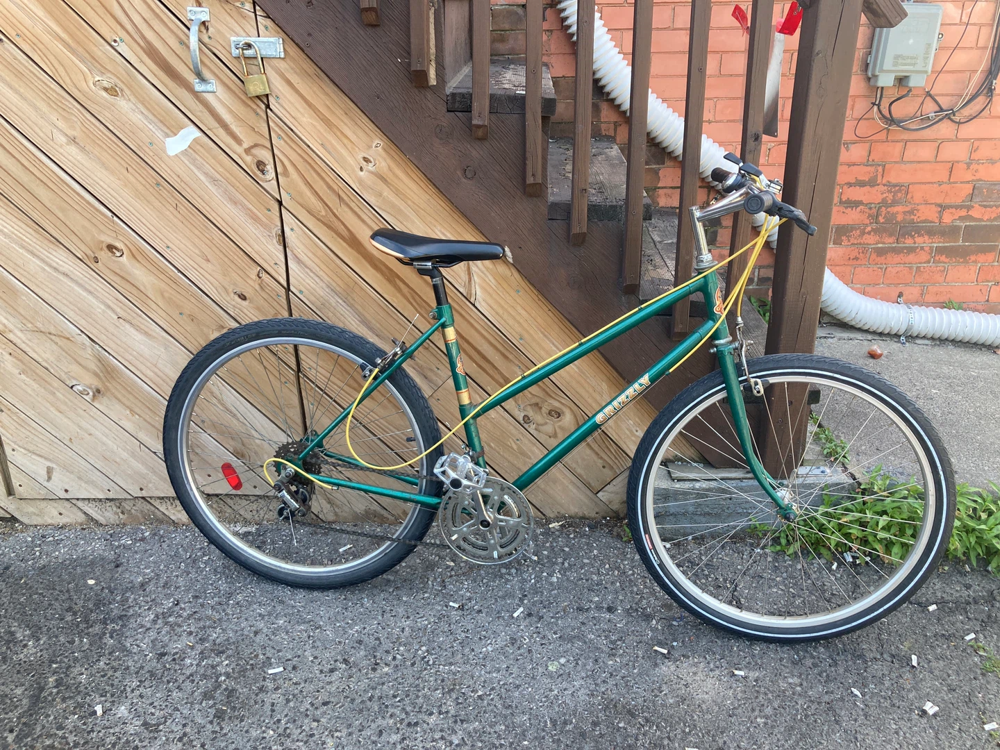 Green Grizzly Hybrid Bike 25”